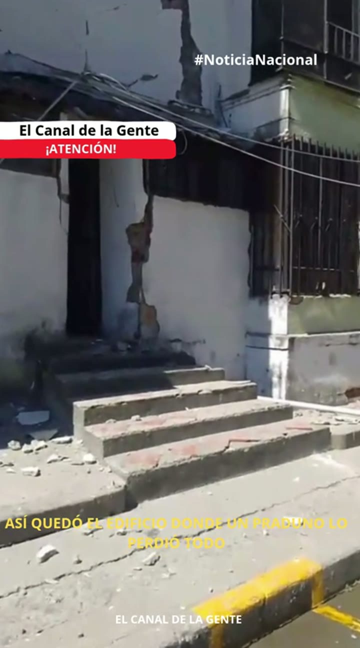 ATENCIÓN - ASÍ QUEDÓ EL EDIFICIO DONDE UN PRADUNO LO PERDIÓ TODO