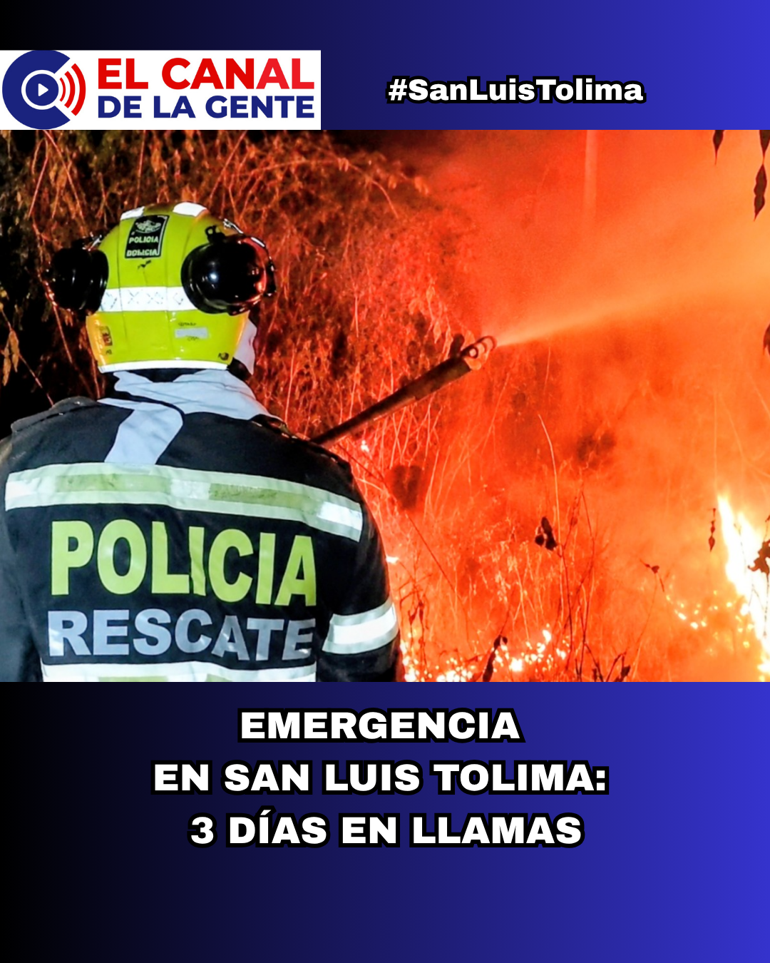 ¡ATENCIÓN! Incendios forestales completan tres días de emergencia en San Luis; organismos de socorro continúan combatiendo las llamas