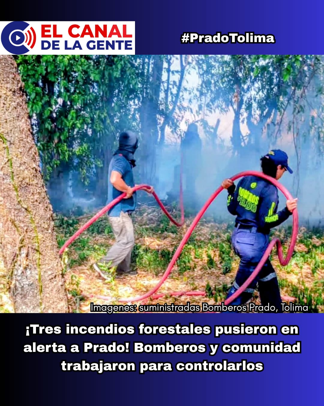 ¡ATENCIÓN! Tres incendios forestales pusieron en alerta a Prado! Bomberos, comunidad y autoridades trabajaron para controlarlos