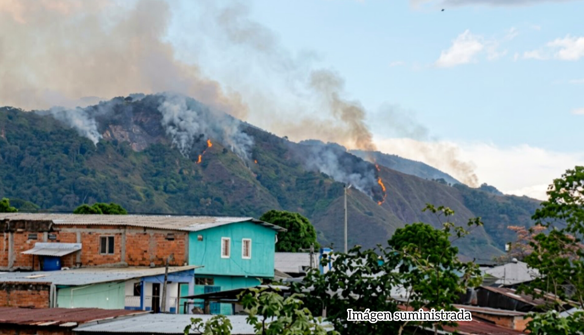 Reportan incendio forestal en el Sector Córdillera de Prado, Tolima
