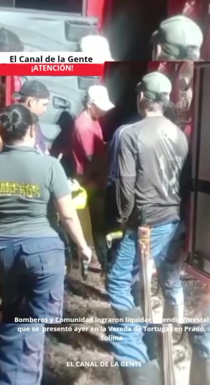 ATENCIÓN Bomberos y comunidad lograron liquidar incendio forestal que se presentó ayer en la vereda Tortugas, en Prado, Tolima